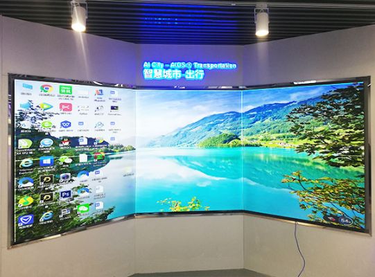 弧形無縫拼接屏該如何安裝？